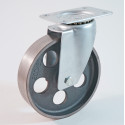 Roulette à platine haute température, roue en fonte CU 100 à 300 Kg