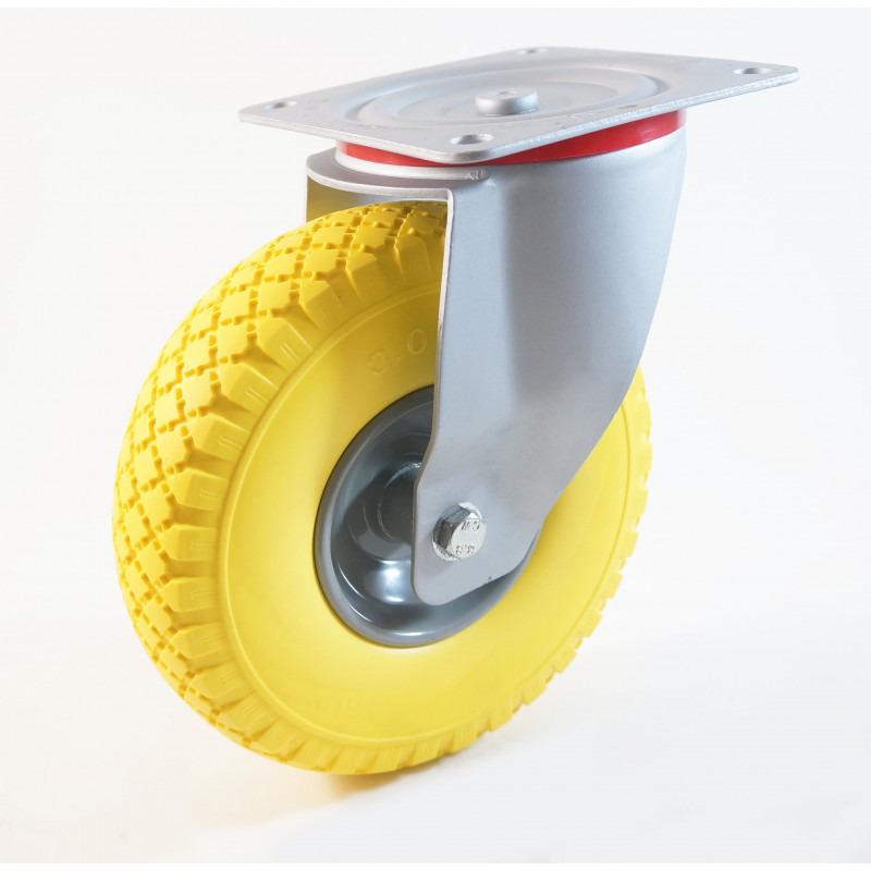 Roulette pivotante fixation à oeil roue polypropylène pour collectivités,  diamètre 100 mm, charge 70 kg, type 1670 PIP - Le Temps des Travaux